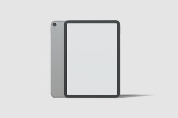 Wall Mural - Portrait tablet with blank screen mockup