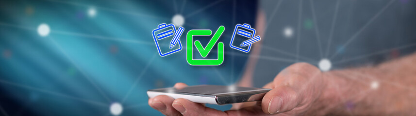 Wall Mural - Concept of document validation