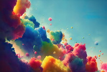 Abstract Watercolor Background, Paint Explosion, Colorful Wallpaper