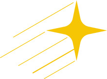Yellow Shooting Star Icon