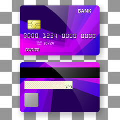 Wall Mural - banking card template background texture art