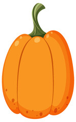 Wall Mural - Isolated pumpkin in cartoon style