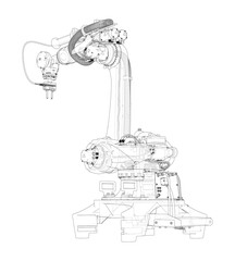 Poster - Industrial robot manipulator.