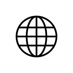 globe symbol for icon design