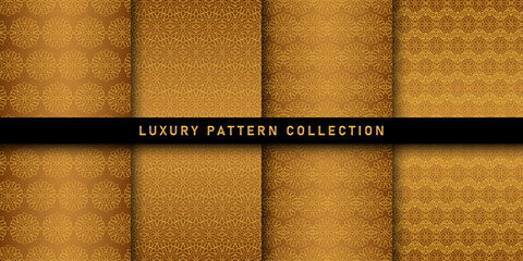 Wall Mural - Set of luxury pattern collection