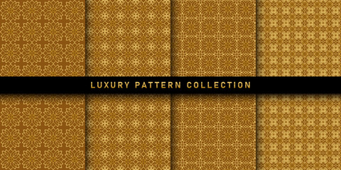 Wall Mural - Set of luxury pattern collection