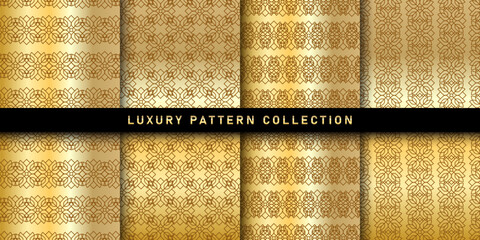 Wall Mural - Set of luxury pattern collection