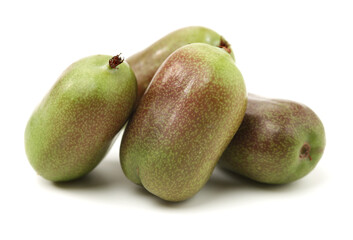 Wall Mural - mini kiwi baby fruit (actinidia arguta) on white background 