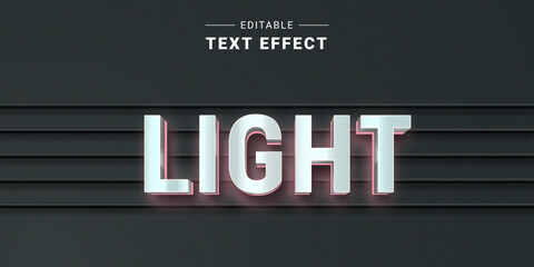 3D Backlight Text Generator Mockup