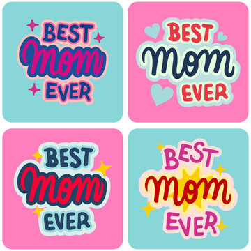 Best Mom Ever stickers pack
