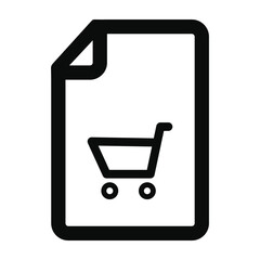 Sticker - shopping list icon and Invoice receipt sign symbol
