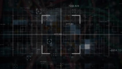Poster - Animation of scope with numbers and data processing