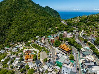 Sticker - Aerial view of Jiufen in Taiwan