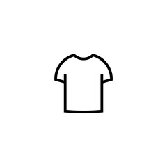 T shirt line  icon isolated on white background