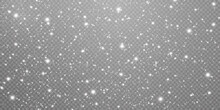 Christmas Background. Powder Dust Light White PNG. Magic Shining White Dust. Fine, Shiny Dust Particles Fall Off Slightly. Fantastic Shimmer Effect.	
