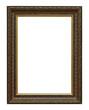 Framework in antique style. classy frame - square shape. Vintage picture frame isolated on a transparent background in PNG format