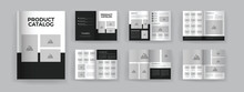 12 Pages Black  Product Catalogue Template Or Product Catalog Template Design