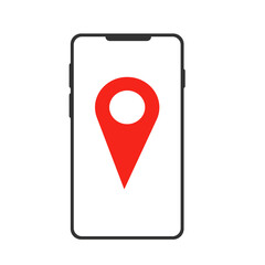 Poster - Location on the phone. Vector illustration