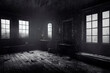 Creepy room, Haunted house, abandoned mansion