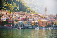 Houses By Lake Como In Town
