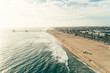 © Cavan Images - Huntington Beach Pier With Empty Beach