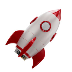 3d space rocket render png