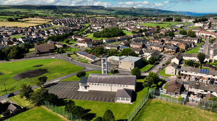 aerial photo of craigy hill presbyterian church craigyhill county antrim northern ireland
