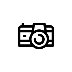 Poster - digital camera vector icon. computer component icon outline style. perfect use for logo, presentation, website, and more. simple modern icon design line style