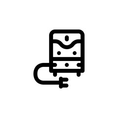 Fototapete - ups vector icon. computer component icon outline style. perfect use for logo, presentation, website, and more. simple modern icon design line style