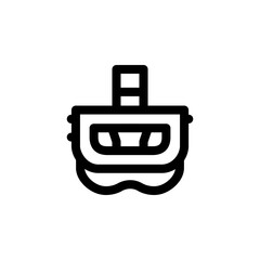 Fototapete - vr glasses vector icon. computer component icon outline style. perfect use for logo, presentation, website, and more. simple modern icon design line style