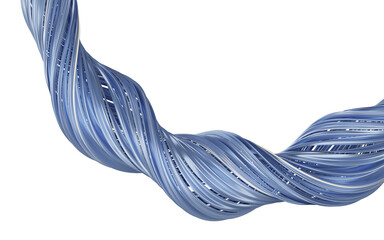 Sticker - Abstract flowing curve lines, 3d rendering.