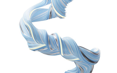 Poster - Abstract flowing curve lines, 3d rendering.