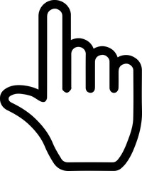 Sticker - pointer , click icon (finger,hand) / png