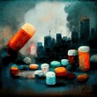 Opioid epidemic, opioid crisis, increase in the overuse and overdose deaths attributed to the class of drugs opiates opioids