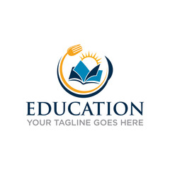 Sticker - education logo , university logo vector