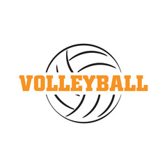 volleyball logo on white background.