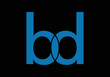 BD Initial Monogram Letter b d Logo Design Vector Template Letter BD Logo Design