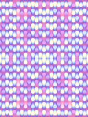 Aufkleber - Digital background of many cylinders with a trendy neon color gradient. Abstract art design. 3d rendering illustration
