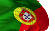 Portugal flag on transparent background 4k