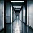 gloomy endless corridor