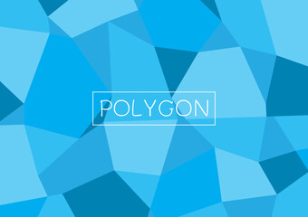 Wall Mural - modern blue polygon background design