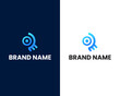 letter r and e modern logo design template