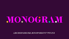 Monogram Typography Letter Logo Design