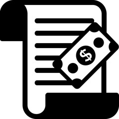 Sticker - Bank Statement Vector Icon