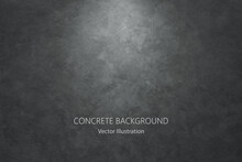 Vector Gray Concrete Texture. Stone Wall Background.