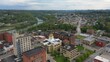 © Robert Peak - The Marion County courthouse in Fairmont, WV, and the surrounding small town and countryside in the appalachian mountains.