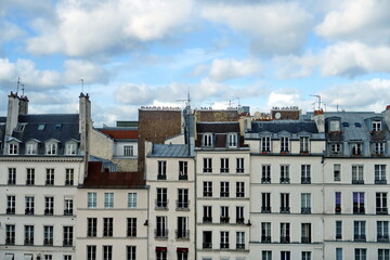 Canvas Print - Vieilles maisons parisiennes.