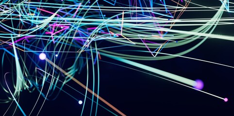 Telecommunication concept with abstract network structure