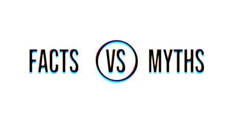 bubbles with myths vs facts