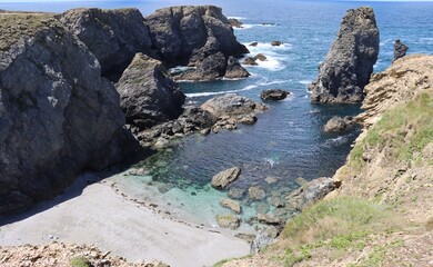 Poster - view of the coast of the region sea